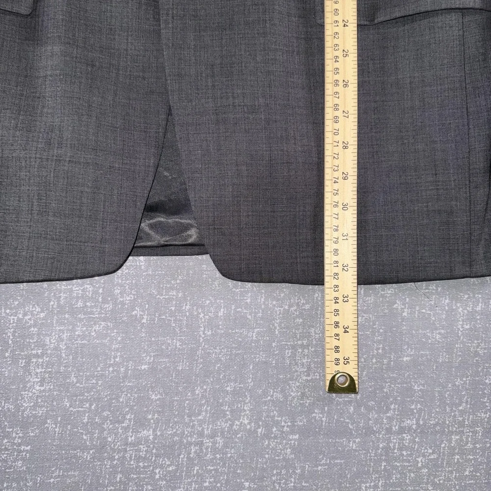 Lauren Ralph Lauren Blazer Mens 42L Gray 100% Wool Suit Jacket Made Canada